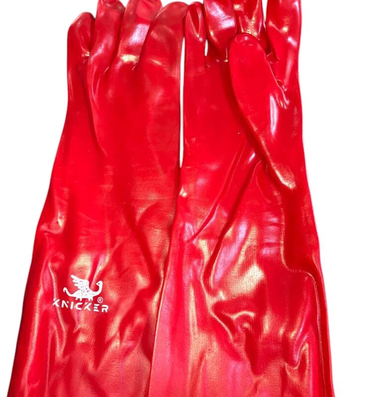 Red PVC Gloves