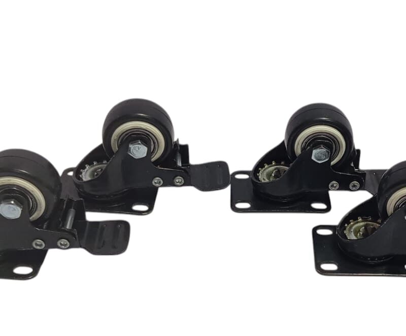 4 PCS 1.5 inch Heavy Duty Caster Wheels with Brake