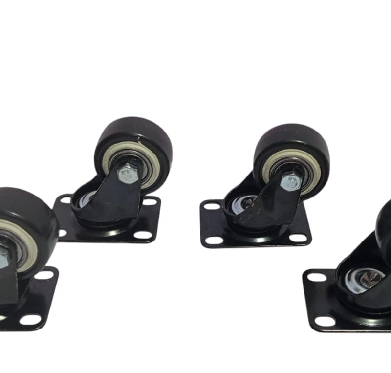 4 PCS 1.5 inch Heavy Duty Caster Wheels without Brake