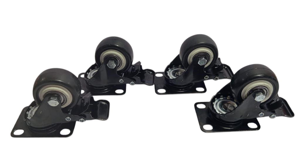 4 PCS 2 inch Heavy Duty Caster Wheels with Brake