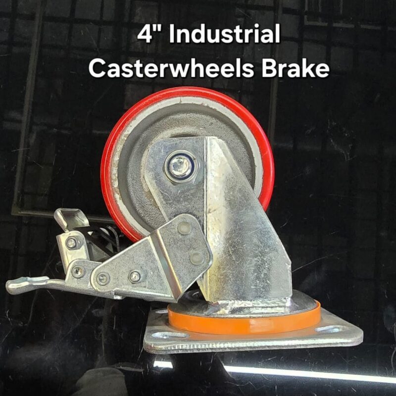 INDUSTRIAL CASTOR WHEEL 4 INCHES WITH BRAKE