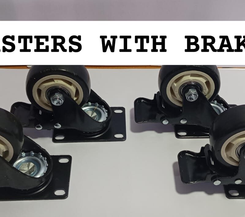 3 inch Heavy Duty Caster Wheels with Brake