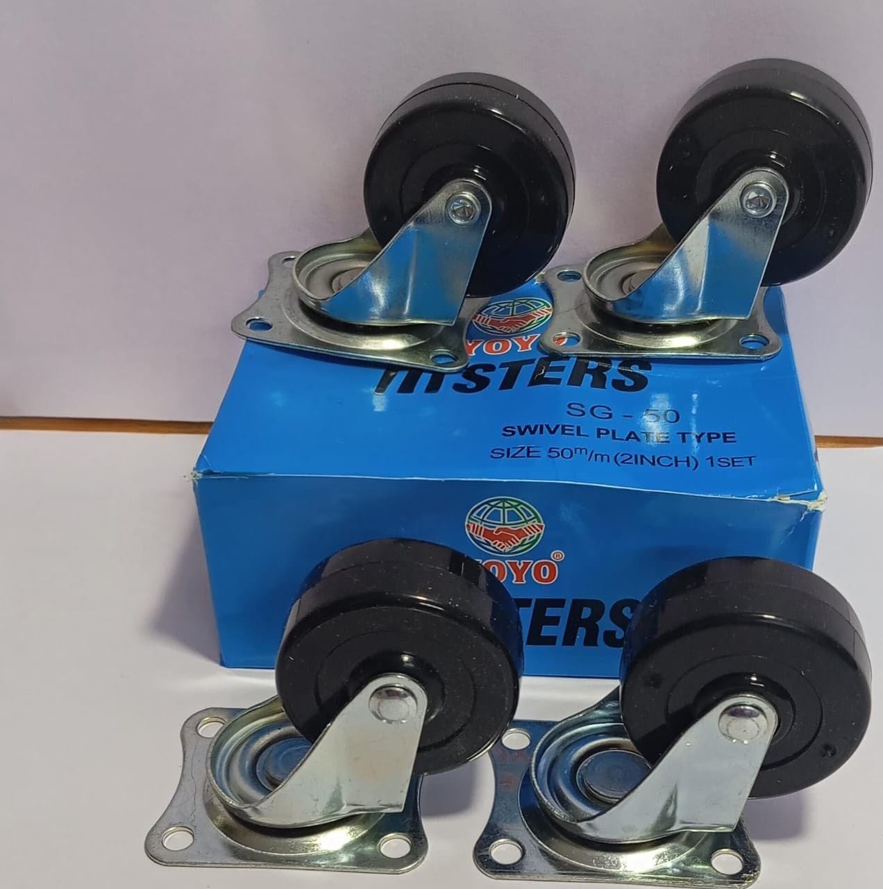 https://taiwill.com/pro:4 Pack 2 inch Swivel Casters Wheels PVC non-brake