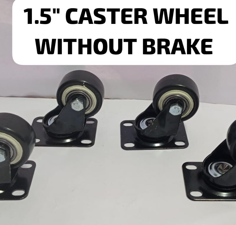 4 PCS 1.5 inch Heavy Duty Caster Wheels with out Brake