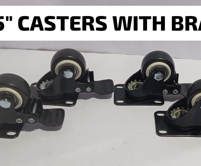 4 PCS 1.5 inch Heavy Duty Caster Wheels with Brake