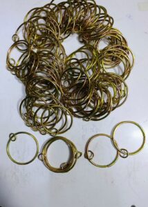 1 1/4 inch antique curtain ring