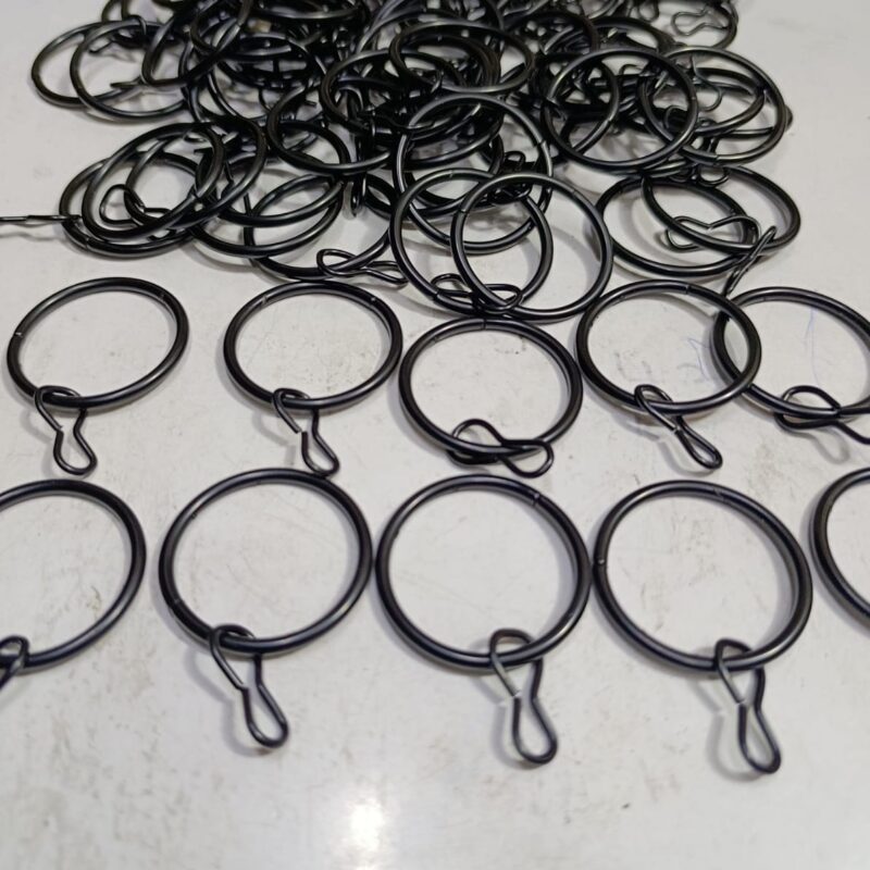 Imported curtain drapery rings (black) 100PCS