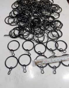 Imported curtain drapery rings (black) 100PCS