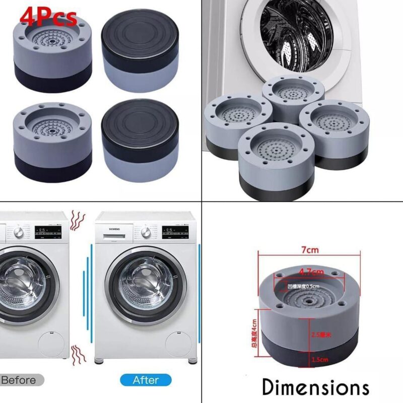 4pcs Washing Machine Anti-vibration Rubber Pad