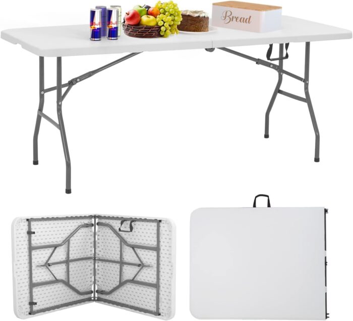 Strong Foldable Table in plastic Length 1.8 m