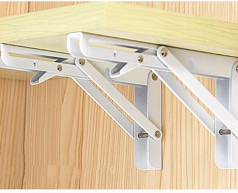 20-Inch Heavy-Duty Foldable Bracket (Pair) - Industrial Strength