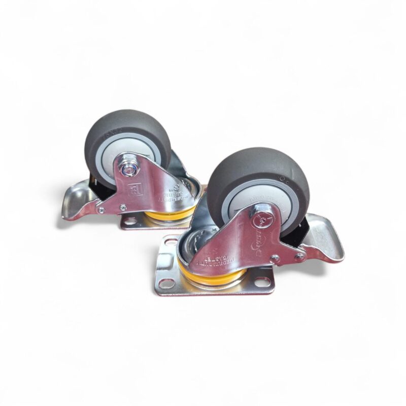 4 inch rubber castor with break