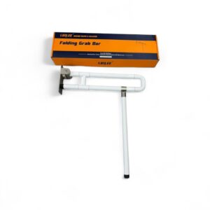 Foldable toilet grab bar