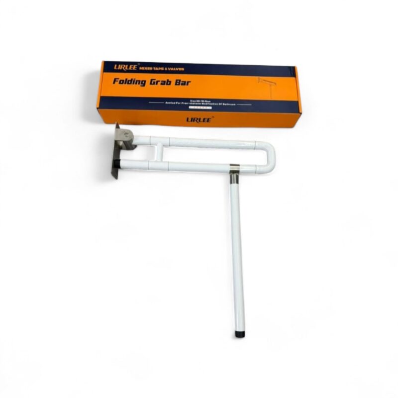 Foldable toilet grab bar