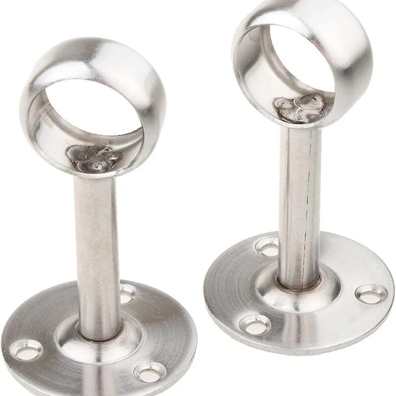 1 inch open chrome bar holder (pair)