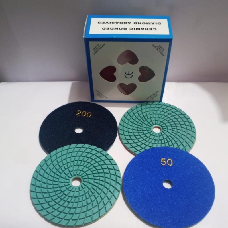 Granite polishing pads