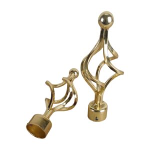 Decorative curtain flower end