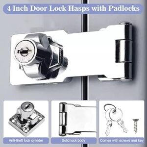 4  inch keyed hasp  door lock