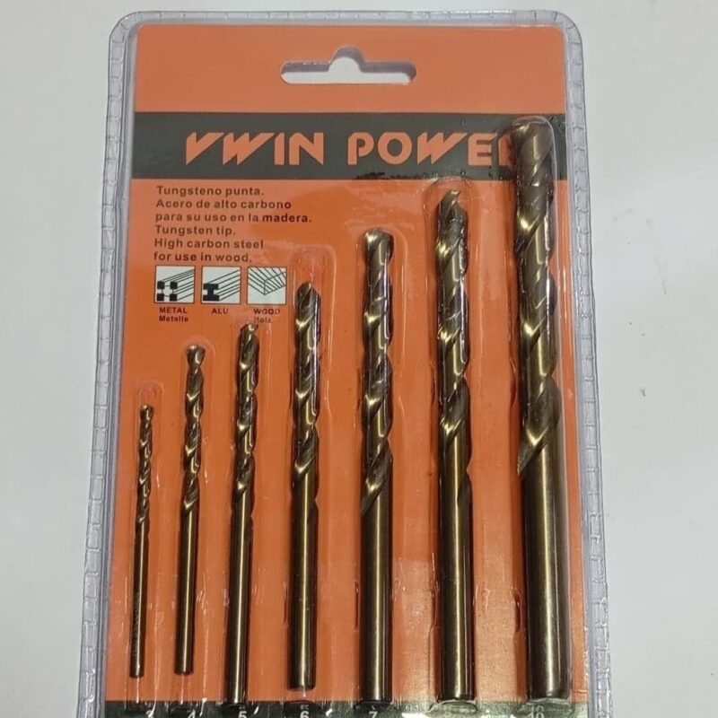7 pcs carbon 5 steel bit set