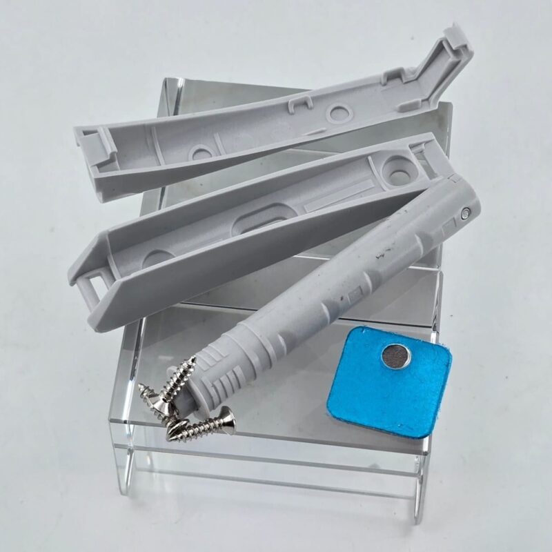 Concealed pvc push to open latch